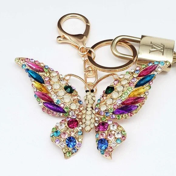 Authentic Louis Vuitton Gold Padlock 🔒 Shiny LV Key + Bag Unbranded Charm - Picture 5 of 7